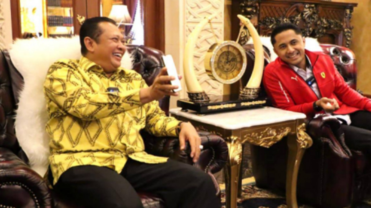 Bambang Soesatyo, Ketua MPR RI bersama Hengky Kurniawan, Bupati Bandung Barat.