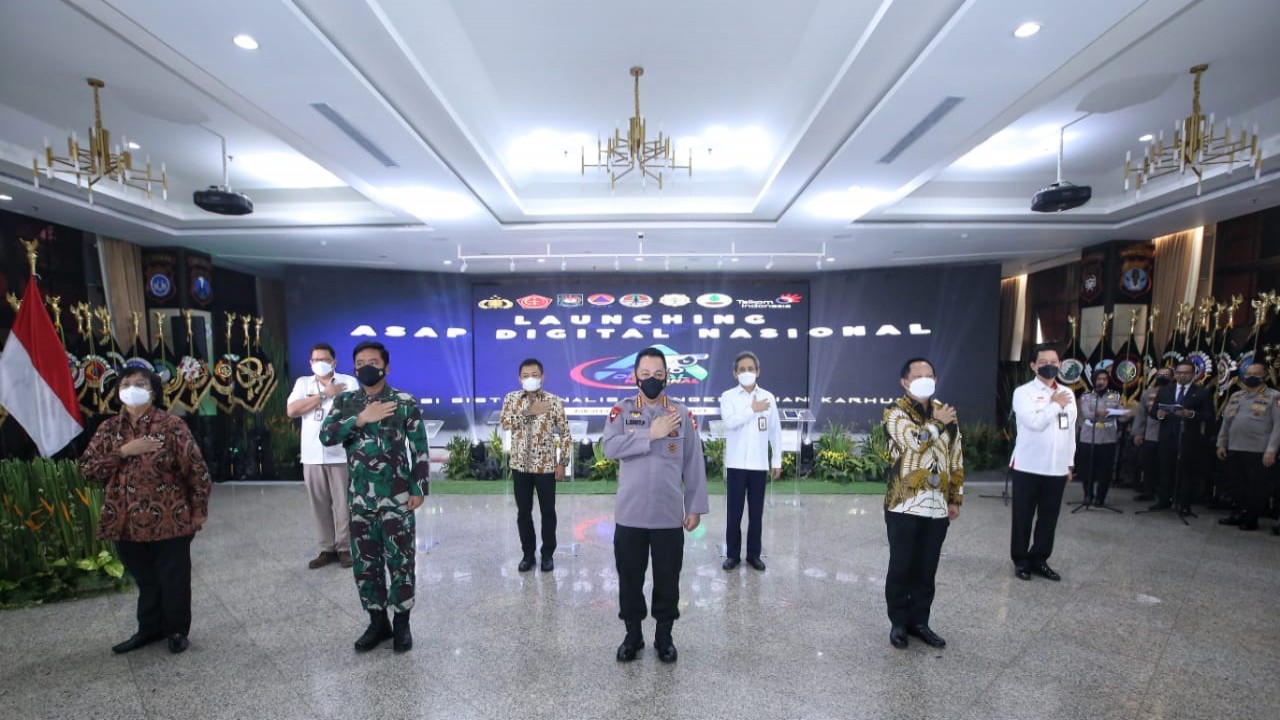 Kapolri Jenderal Listyo Sigit Prabowo meluncurkan aplikasi ASAP Digital Nasional/ist