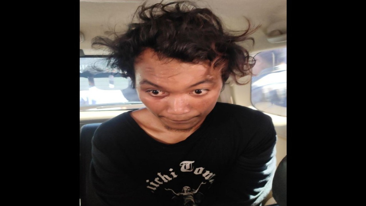 Pelaku pembakar mimbar Masjid Raya Makassar/ist