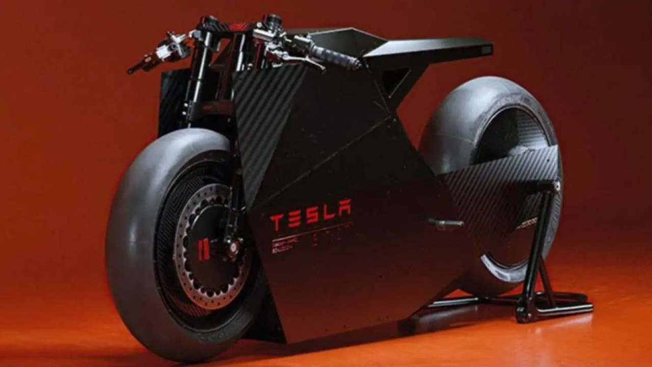 Konsep motor listrik Tesla. (RideaApart)