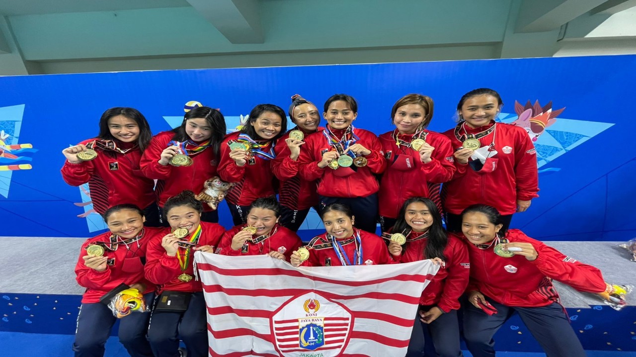 Tim Polo Air Putri DKI Jakarta berhasil merebut emas PON XX Papua/ist
