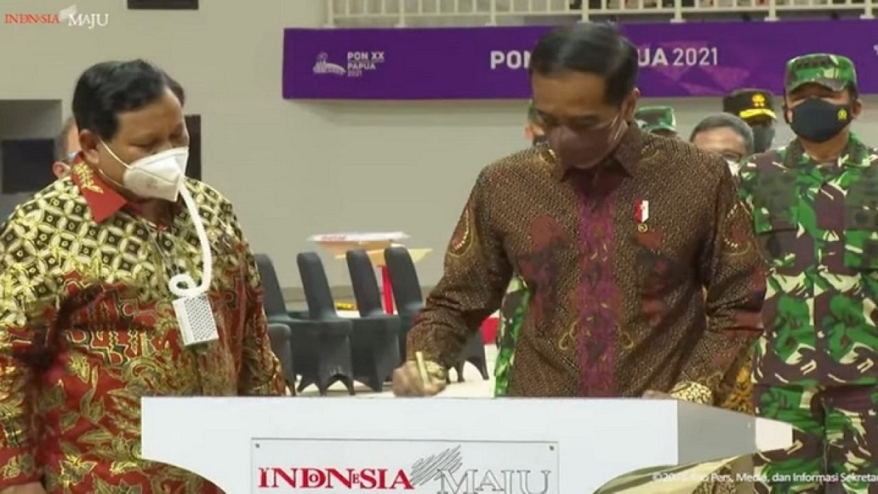 Presiden Jokowi Resmikan Venue PON XX Papua