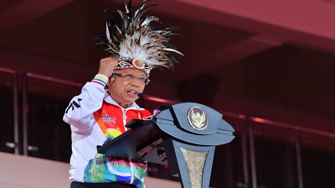 Wapres, KH. Ma’ruf Amin di acara penutupan PON XX Papua 2021
