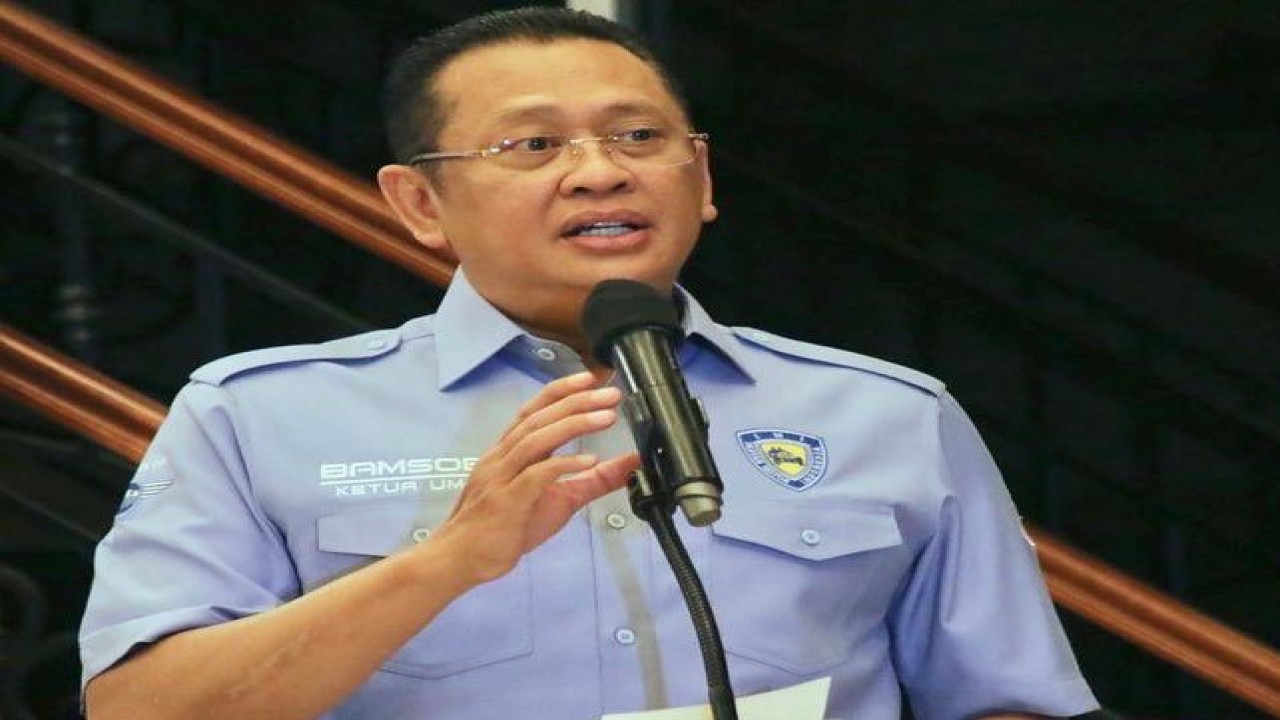 Ketua MPR RI sekaligus Ketua Umum Ikatan Motor Indonesia Bambang Soesatyo.