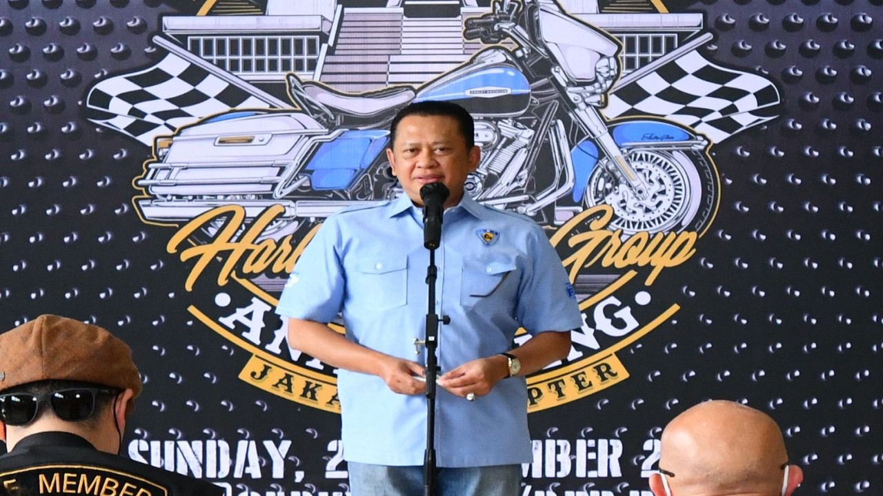 Ketua MPR RI sekaligus Ketua Umum Ikatan Motor Indonesia Bambang Soesatyo.