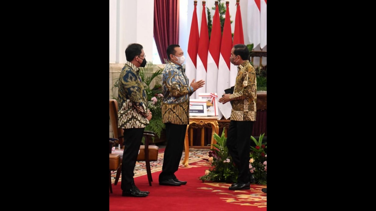 Bamsoet dan Jokowi.