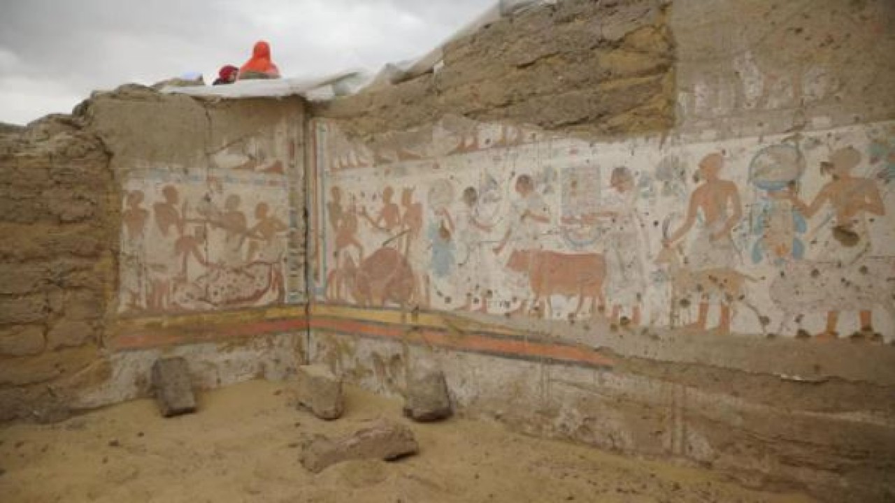 Makam kuno ditemukan di Saqqara, Mesir. (Kementerian Pariwisata dan Purbakala Mesir)