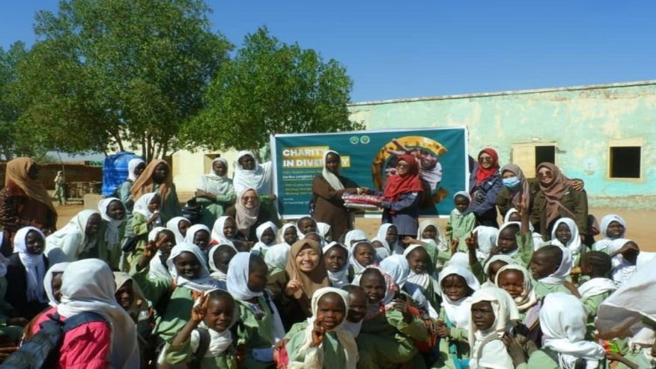 PPPI Sudan gelar baksos bantu sekolah dan siswa setempat. (Foto: Dok PPPI Sudan)
