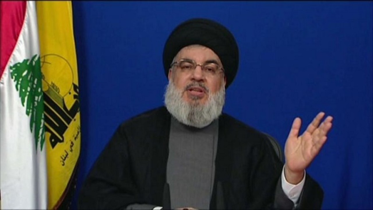Pemimpin kelompok militan Lebanon Hizbullah Hassan Nasrallah. (Istimewa)