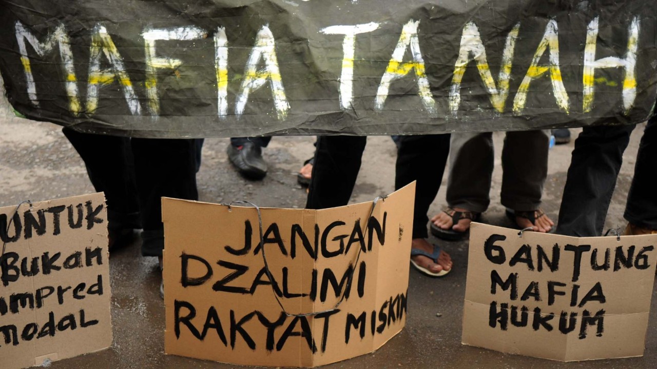 Ilustrasi aksi unjuk rasa menuntut pemberantasan mafia tanah/ist