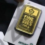 Ilustrasi emas batangan Antam-1642744660
