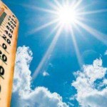 Ilustrasi matahari dan alat pengukur suhu udara-1642171171