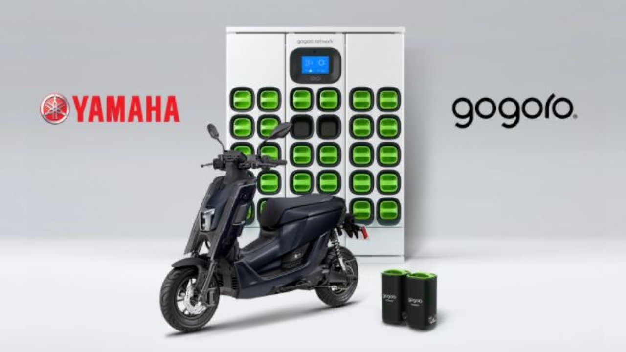 Yamaha rilis e-skuter EMF ditenagai baterai Gogoro yang dapat ditukar. (Gizmochina)