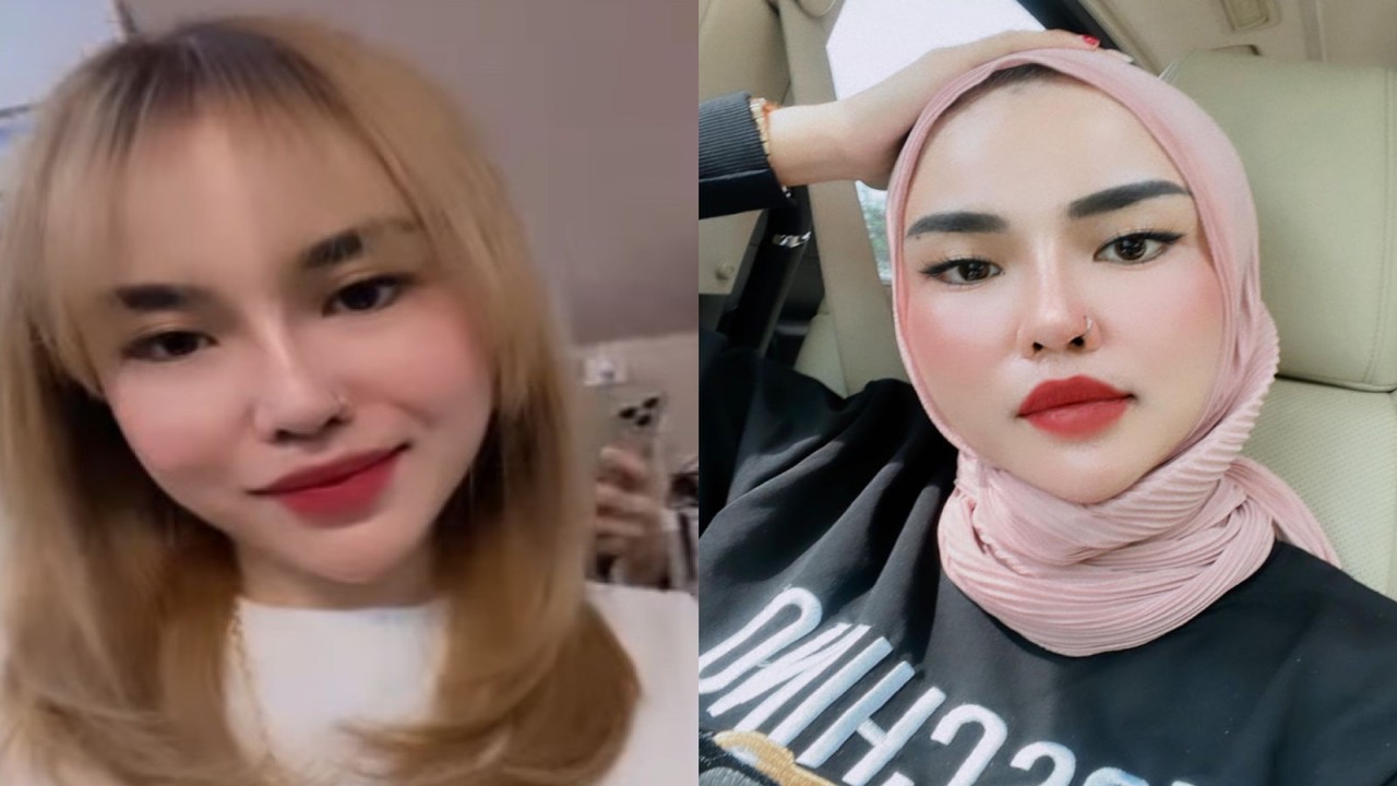 Medina Zein setelah dan sebelum lepas hijab/ist