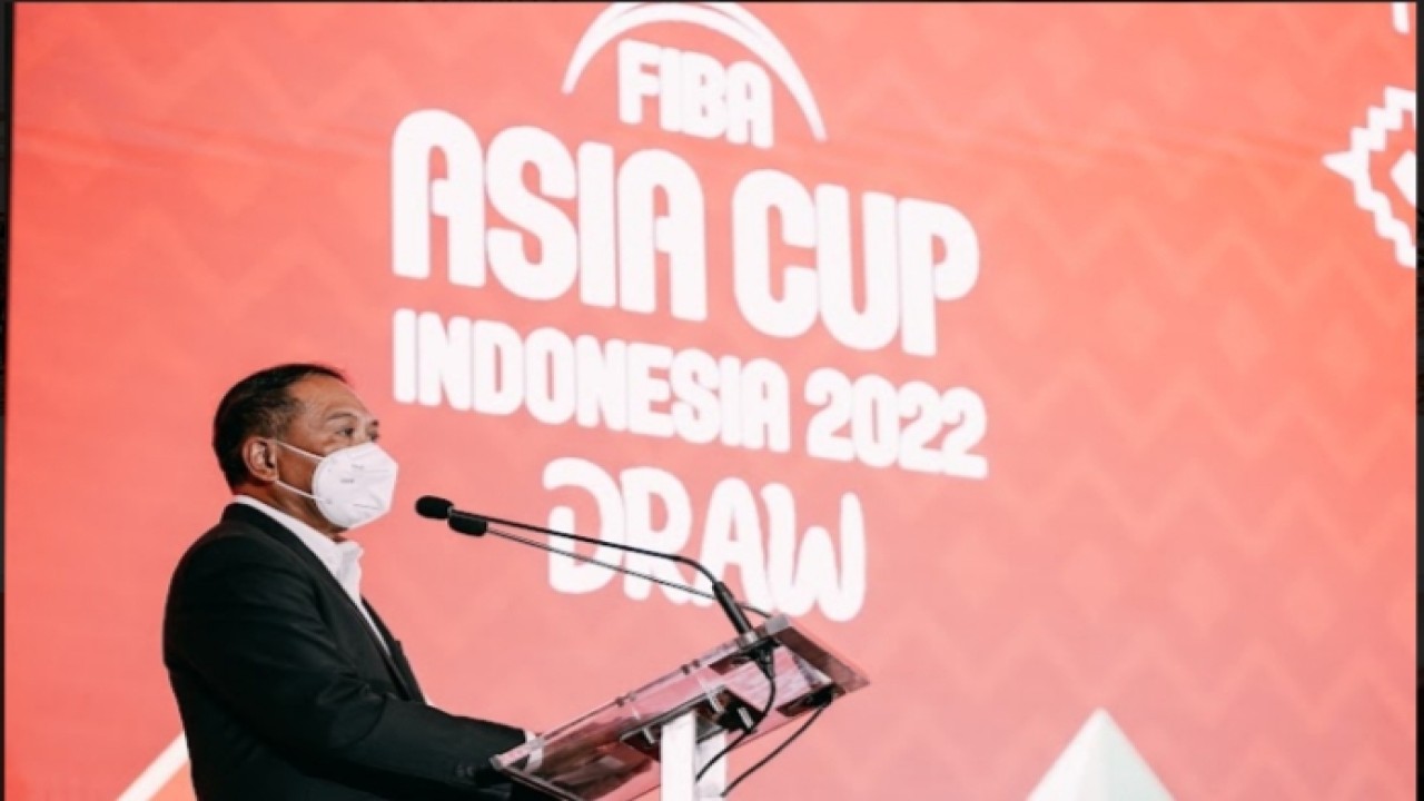 Menpora Zainudin Amali turut hadir dalam drawing FIBA Asia Cup 2022 di Plaza Mandiri Jakarta