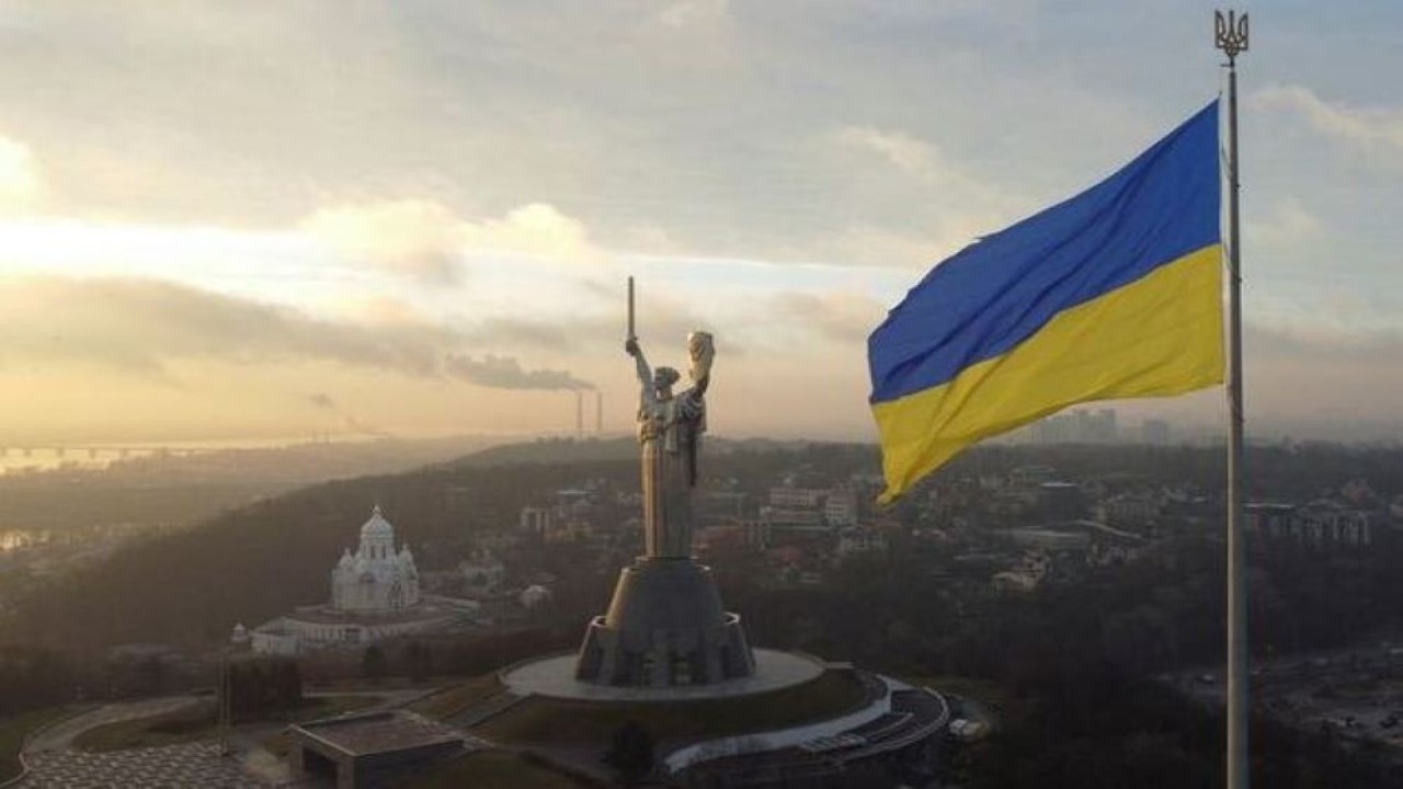 Ilustrasi bendera Ukraina. (Istimewa)