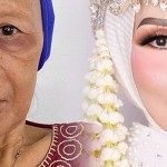 Wajah sang nenek calon pengantin sebelum dirias dan sesudah-1645593806