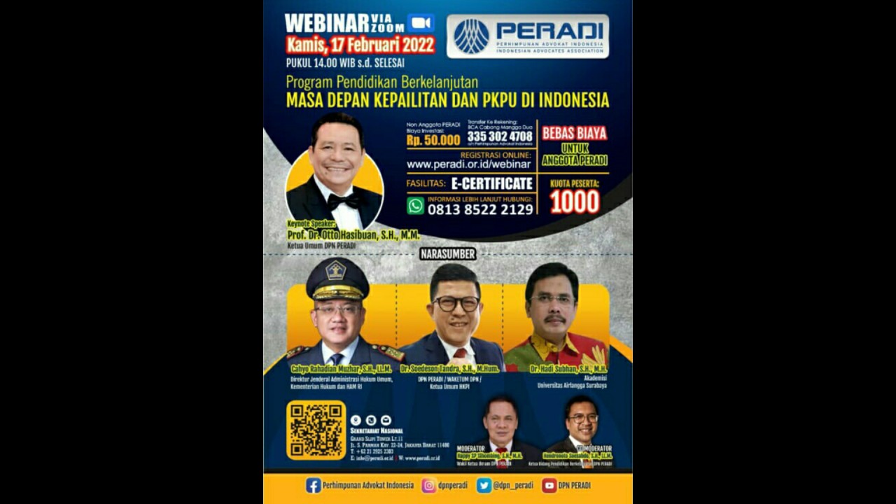 Webinar DPN Peradi.