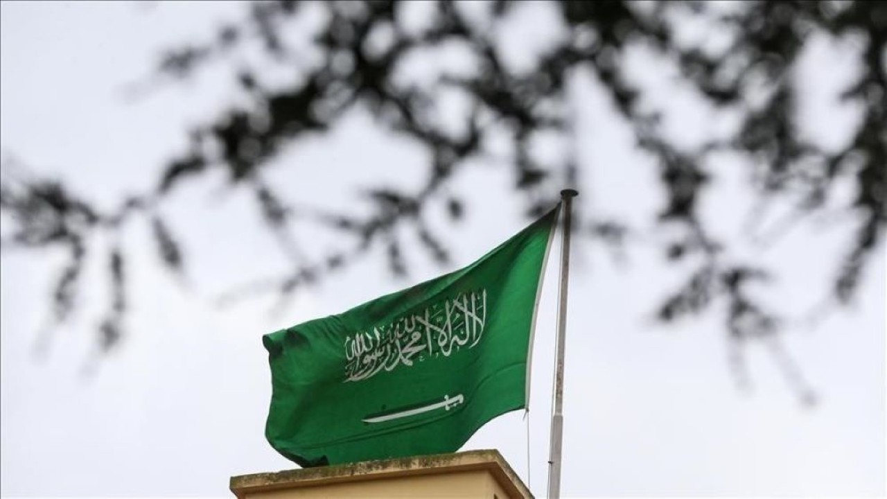 Ilustrasi bendera Arab Saudi. (Anadolu Agency)