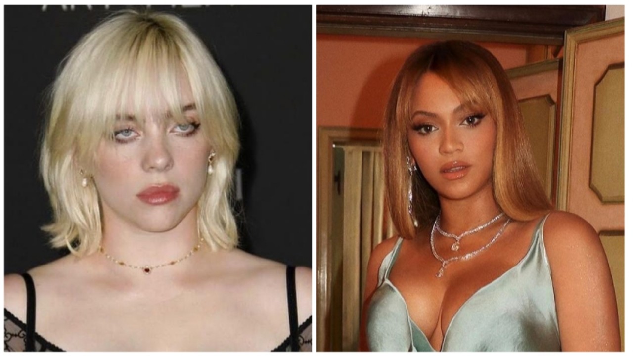 Beyonce dan Billie Eilish/kolase