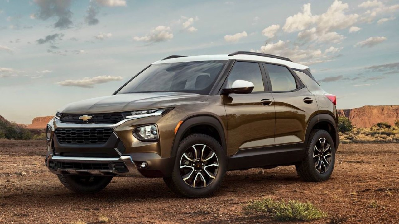 General Motors Korea menunjukkan SUV Chevrolet Trailblazer. (Edmunds)