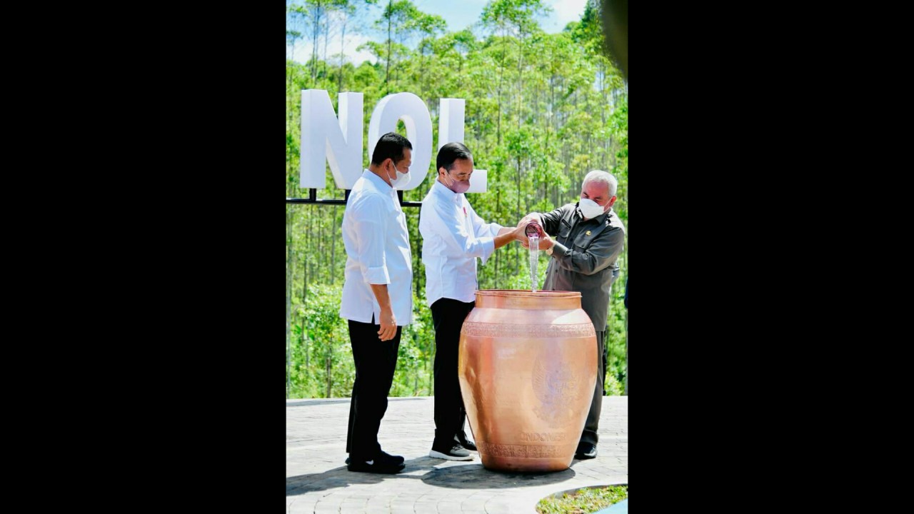 Presiden Jokowi di IKN Nusantara.