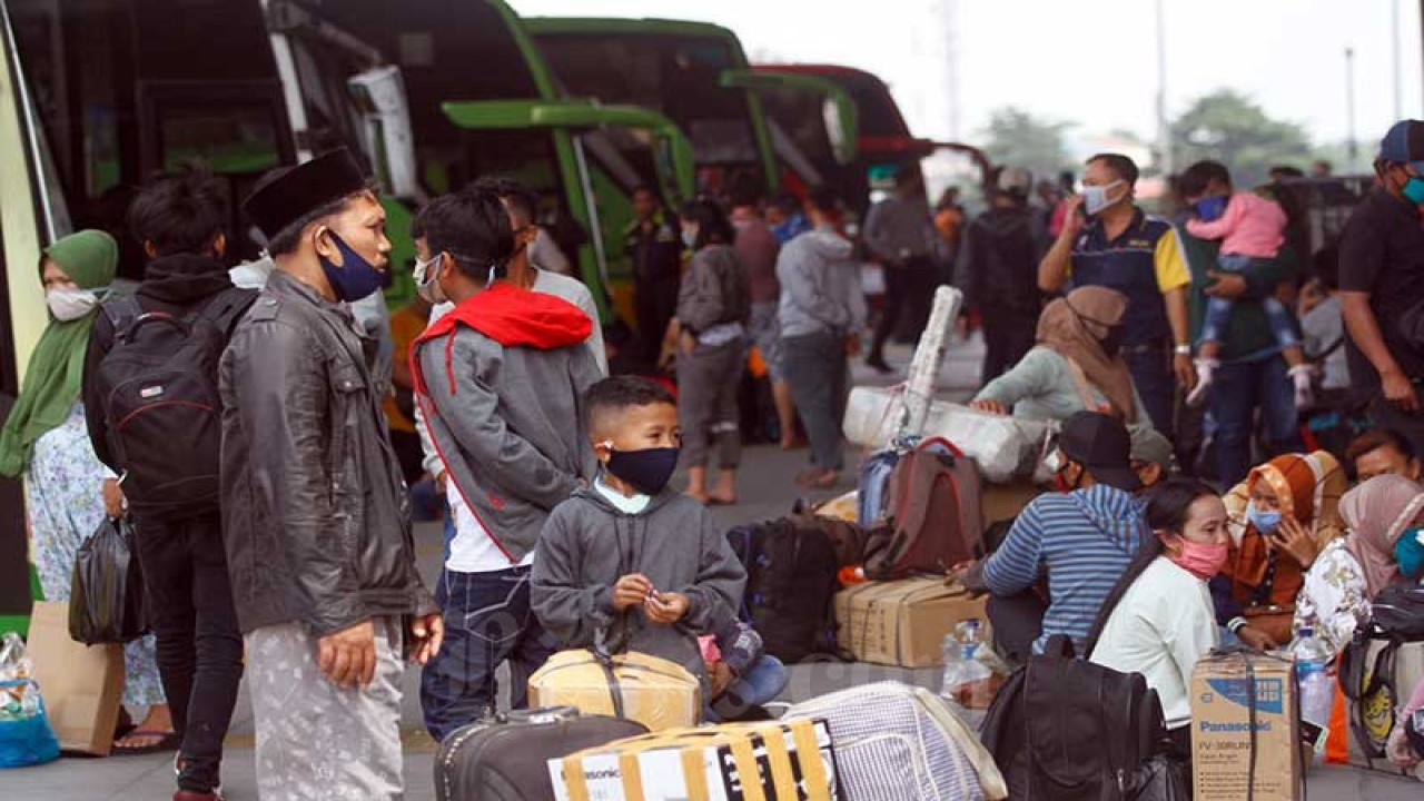 Mudik lebaran. (Bisnis Indonesia)