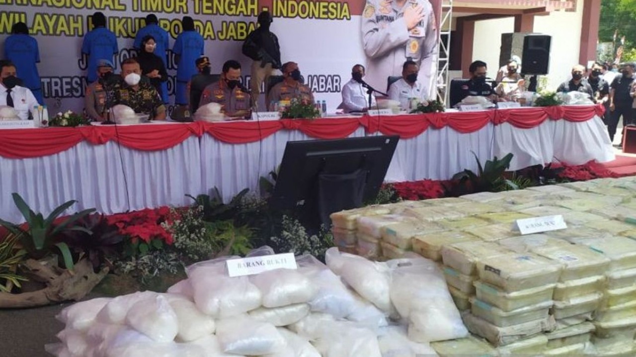 Polri gagalkan penyelundupan narkotika sabu dengan berat lebih dari 1 ton/ist