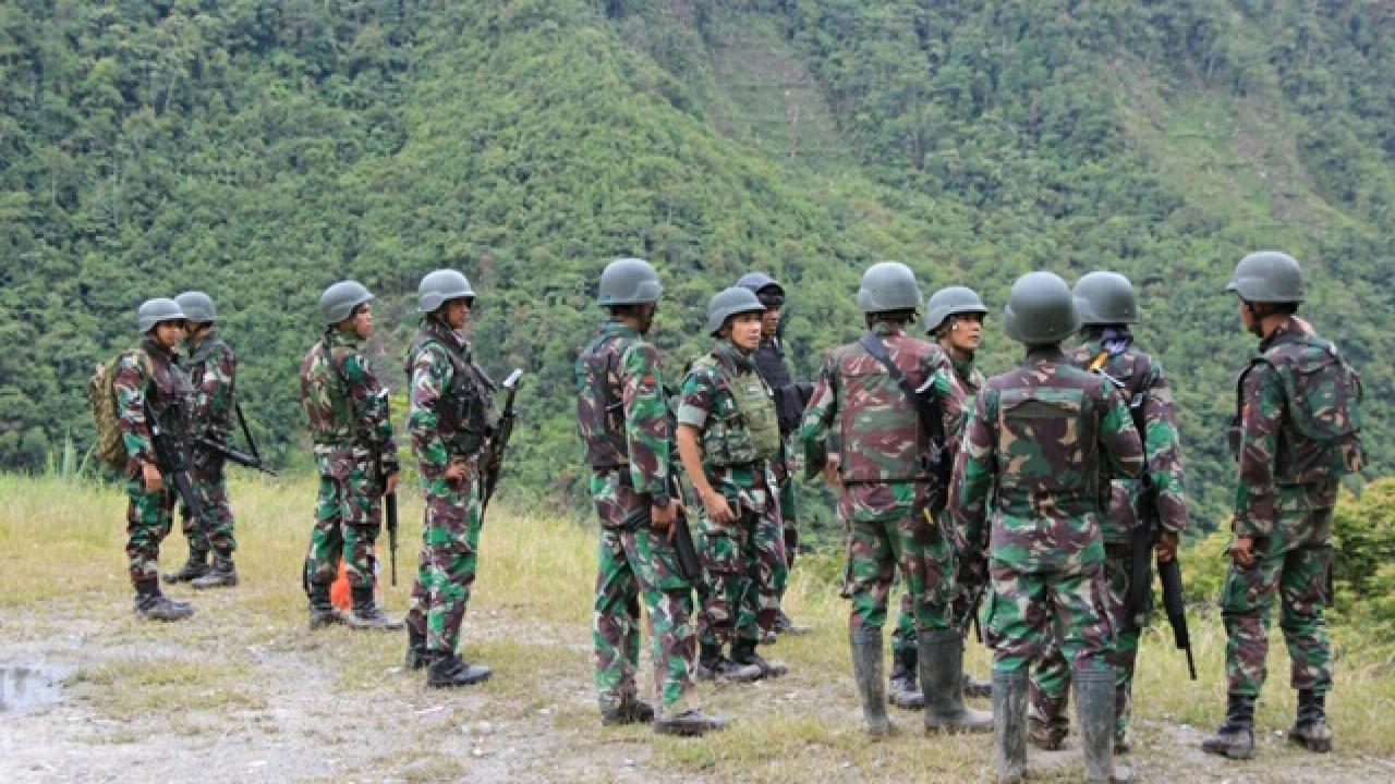 Prajurit TNI di Papua. (Net)