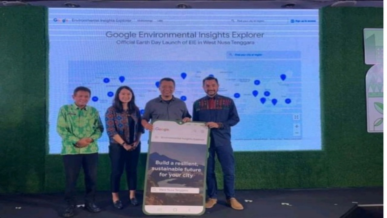 Provinsi NTB terpilih sebagai Provinsi pertama di Indonesia, bahkan se-Asia Tenggara yang dipilih oleh Google untuk penerapan Environmental Insights Explorer (EIE). Foto (Istimewa)