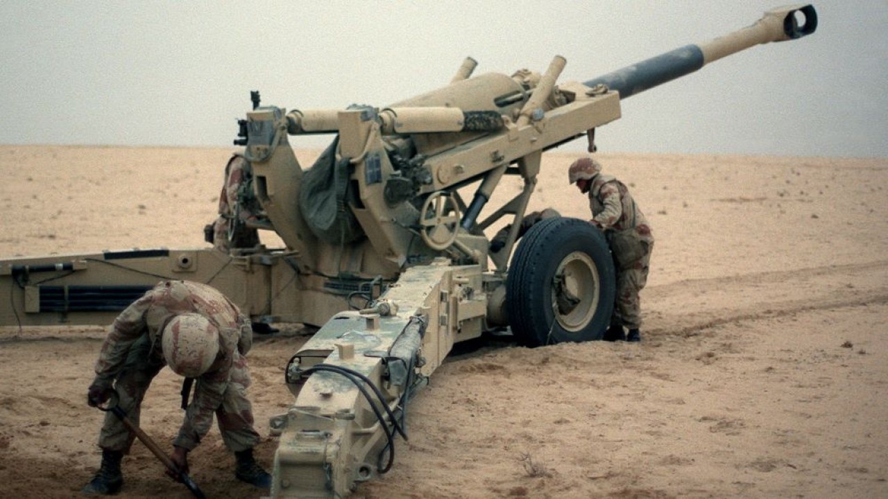 Ilustrasi Howitzer M198 155 mm. (Wikipedia)