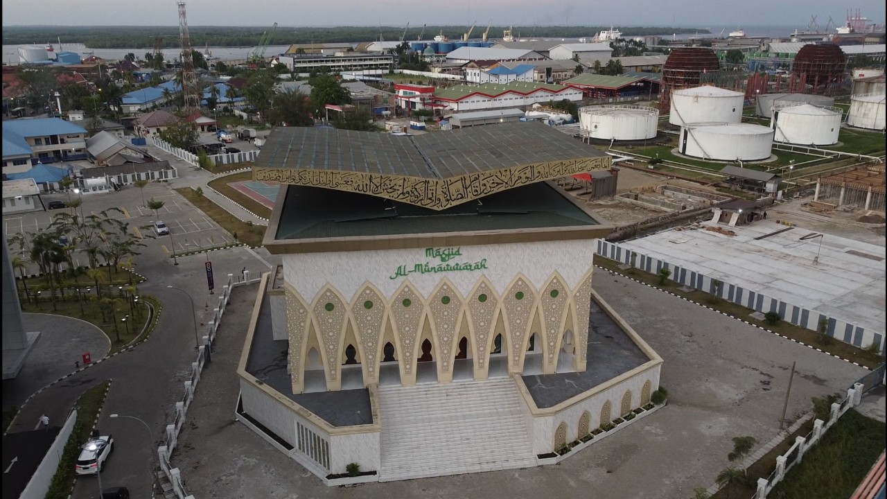 Masjid unik berbentuk Alquran di Kota Medan/ist