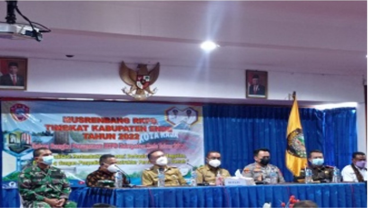 Pemerintah Kabupaten Ende menggelar Musyawarah Perencanaan Pengembangan (Musrenbang) RKPD Tahun 2022 di Ruang Garuda Kantor Bupati Ende, Senin (4/4/2022). Foto (istimewa)