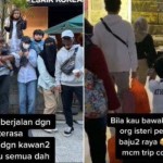 Pria asal Malaysia ini ajak 4 istri dan 13 anak borong baju lebaran/net-1650611390