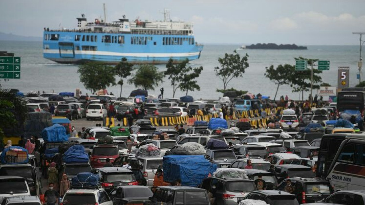 Arus mudik lebaran. (Antara)