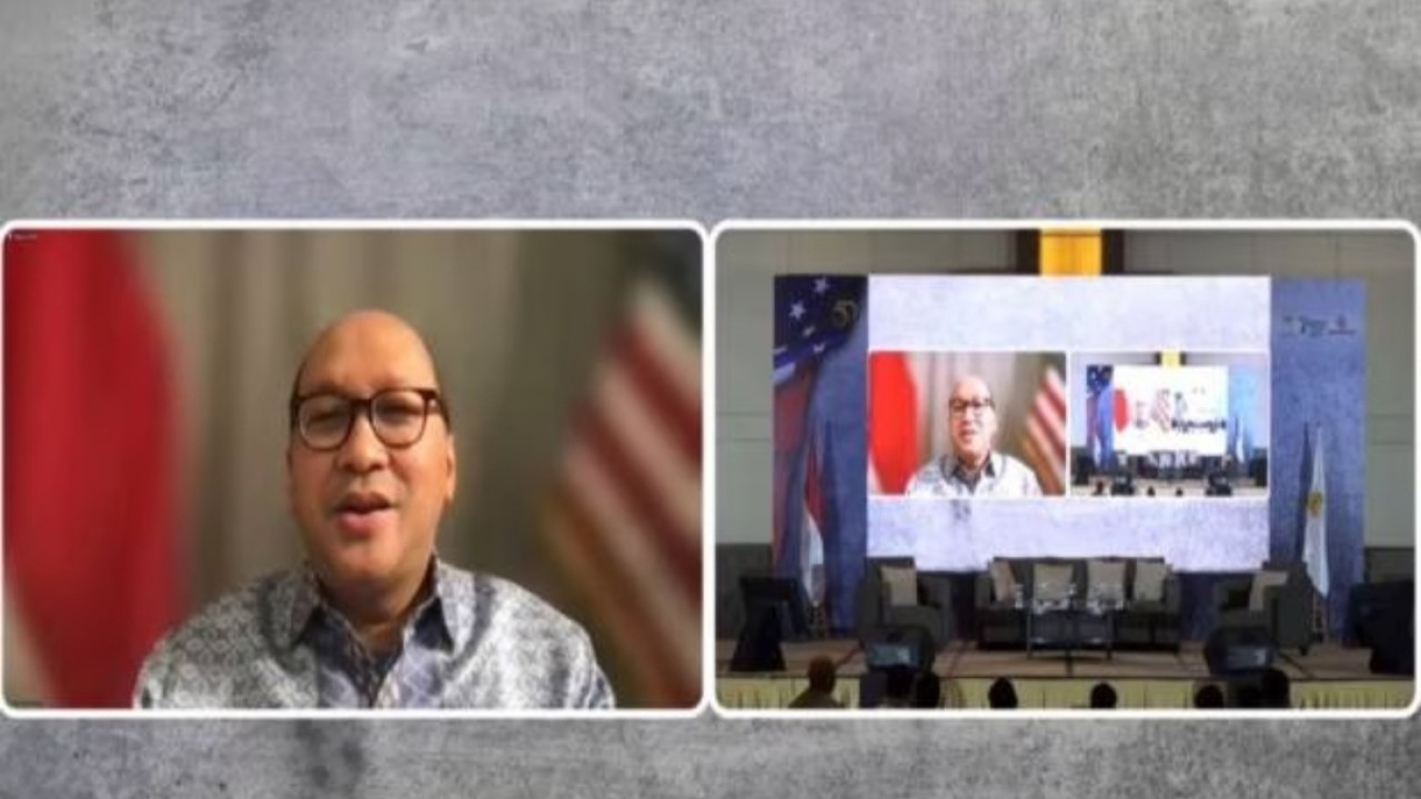 Dubes Indonesia untuk Amerika Serikat (AS) Rosan Perkasa Roeslani dalam acara Hipmi International Business Forum/Sindonews