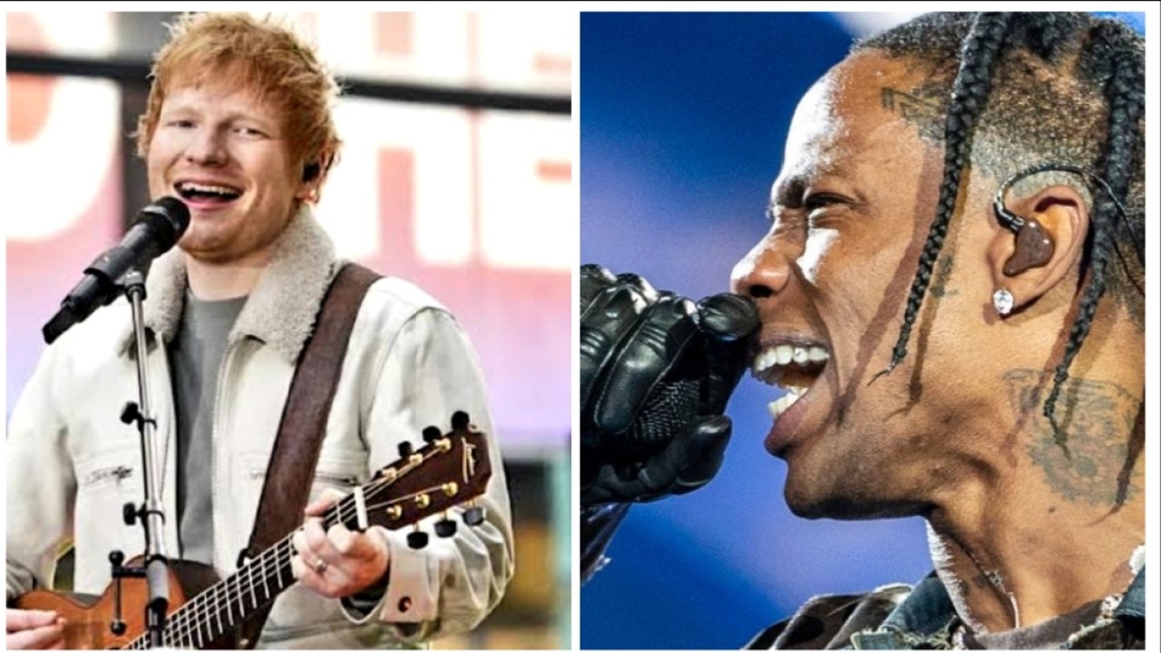 Ed Sheeran dan Travis Scott/net