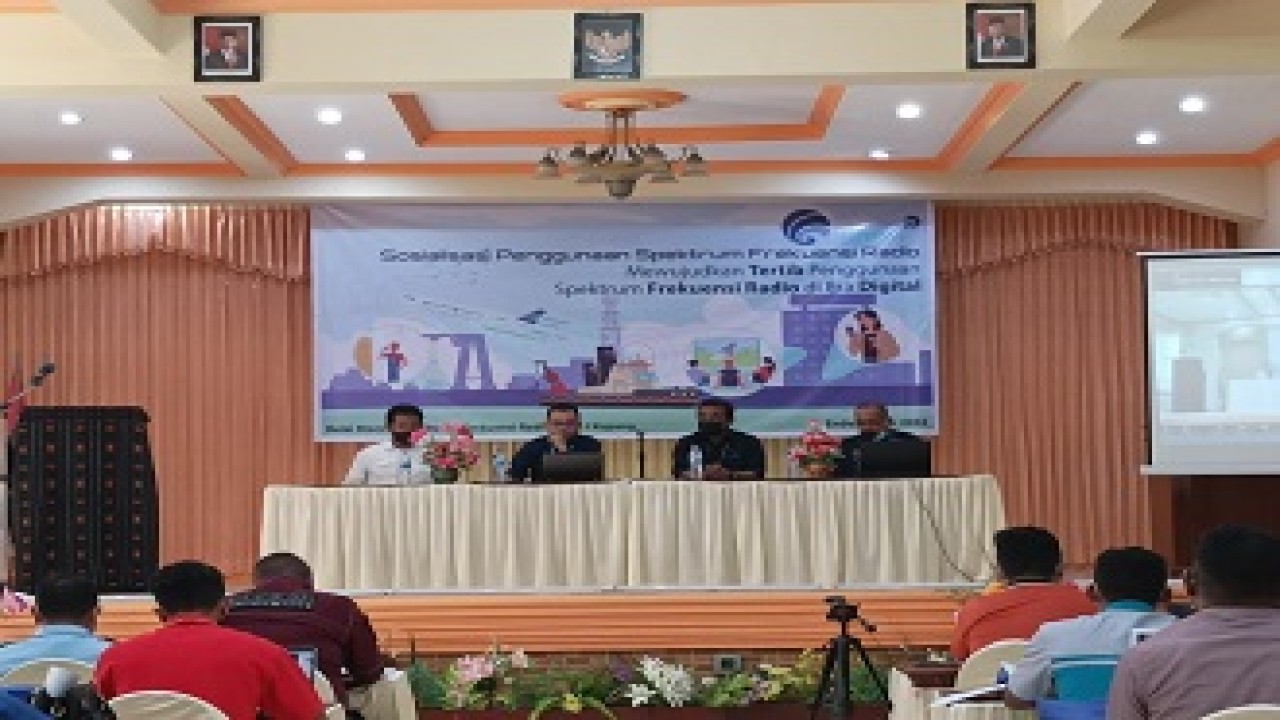 Kegiatan sosialisasi penggunaan Spektrum Frekuensi Radio di Era Digital di Aula Hotel Flores Mandiri, Kabupaten Ende pada Rabu (25/5/2022). Foto (Ist.)