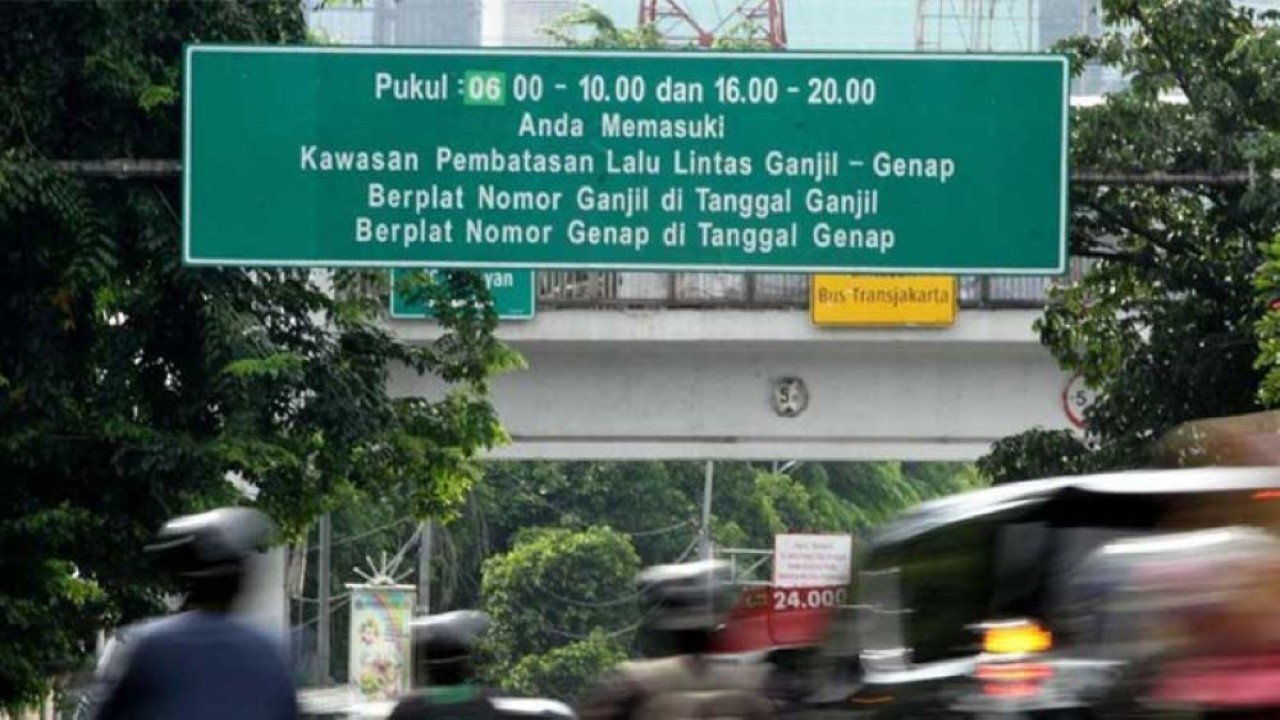 Kawasan pembatasan lalu lintas ganjil-genap di ruas jalan di Ibukota Jakarta. (Istimewa)