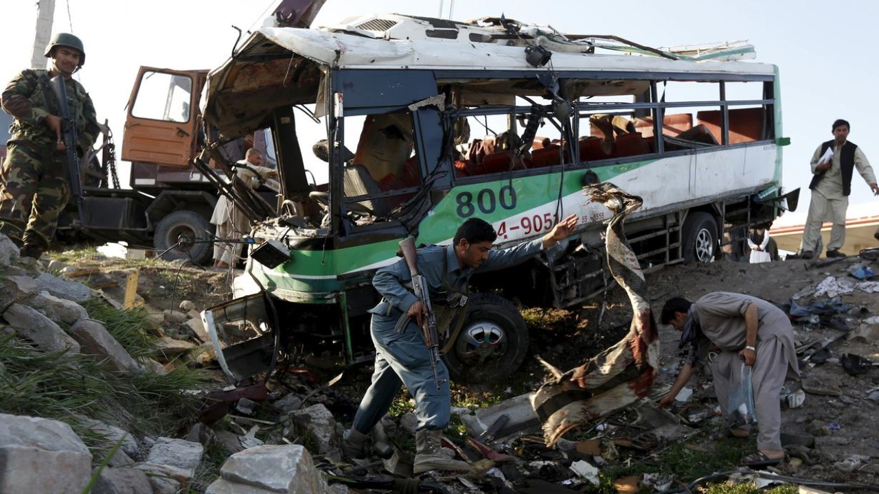 Ledakan bom hancurkan bus di Afghanistan/ist