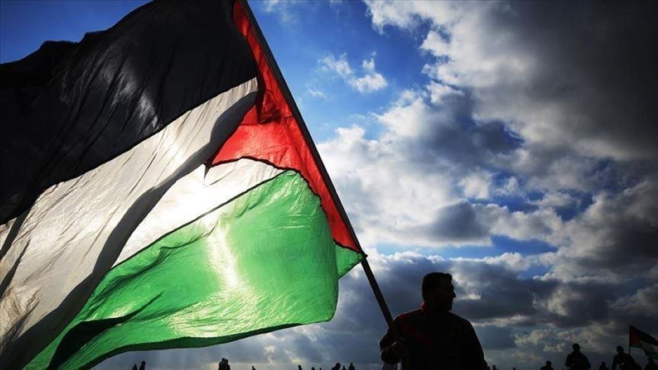 Ilustrasi bendera Palestina. (Anadolu Agency)