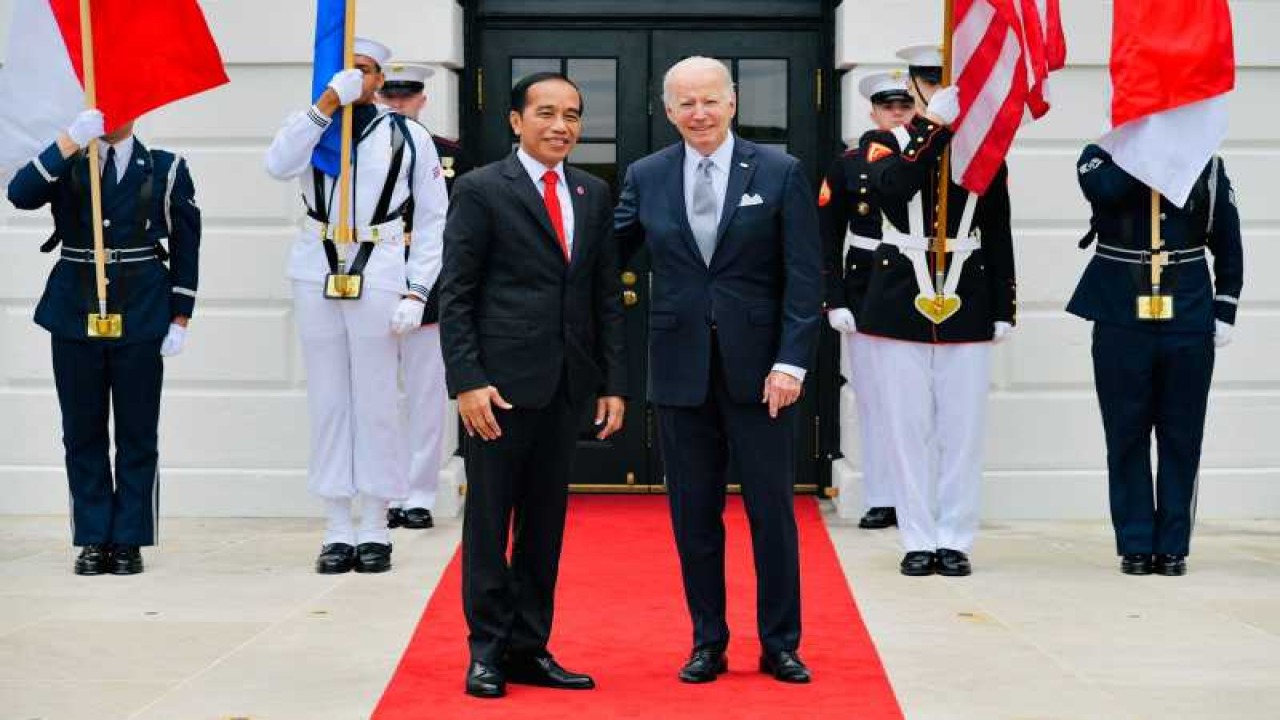 Presiden Jokowi dan Presiden AS Joe Biden.