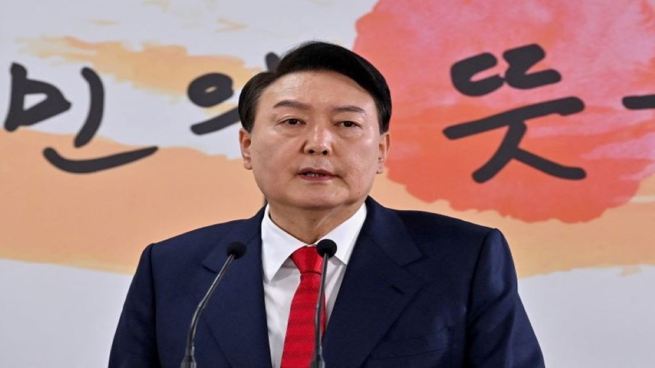 Presiden Baru Korea Selatan Yoon Suk-yeol resmi dilantik pada 10 Mei 2022. (Reuters)