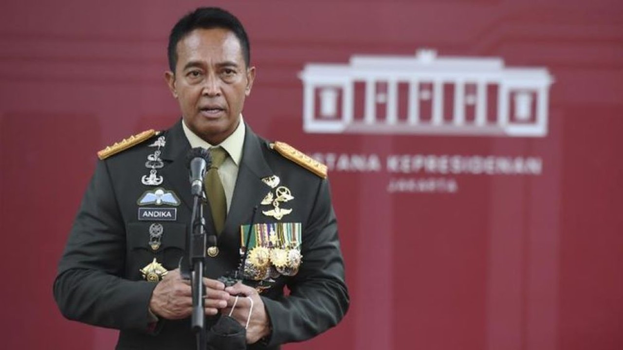 Panglima TNI Jenderal Andika Perkasa. (ANTARA FOTO/Hafidz Mubarak A)