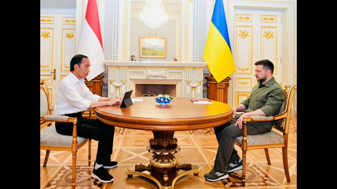 Jokowi dan Zelensky.