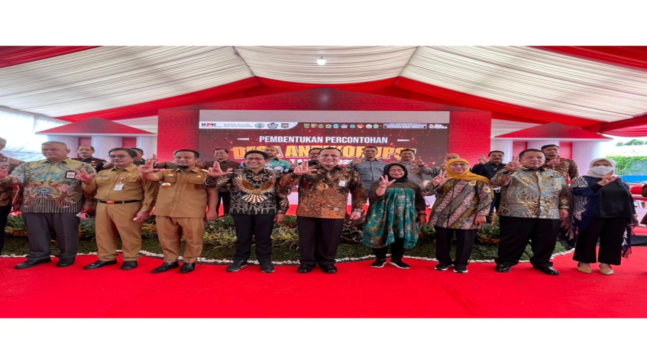 pembukaan program Desa Antikorupsi yang dilaksanakan di salah satu calon desa antikorupsi, yakni di Desa Pakkato, Kecamatan Bontomarannu, Gowa, Sulawesi Selatan pada Selasa (7/6/2022). Foto (Istimewa)