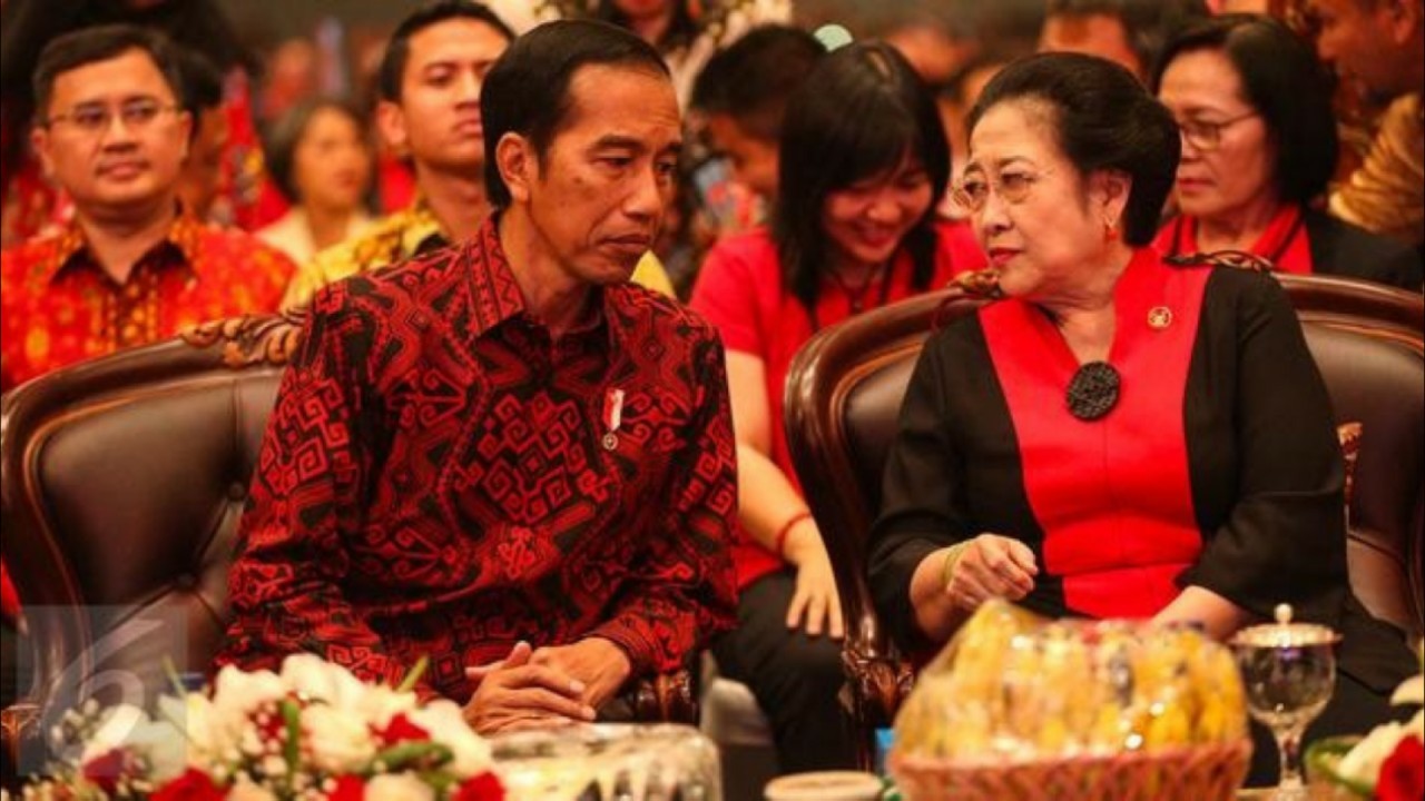 Presiden Jokowi dan Megawati Soekarnoputri.