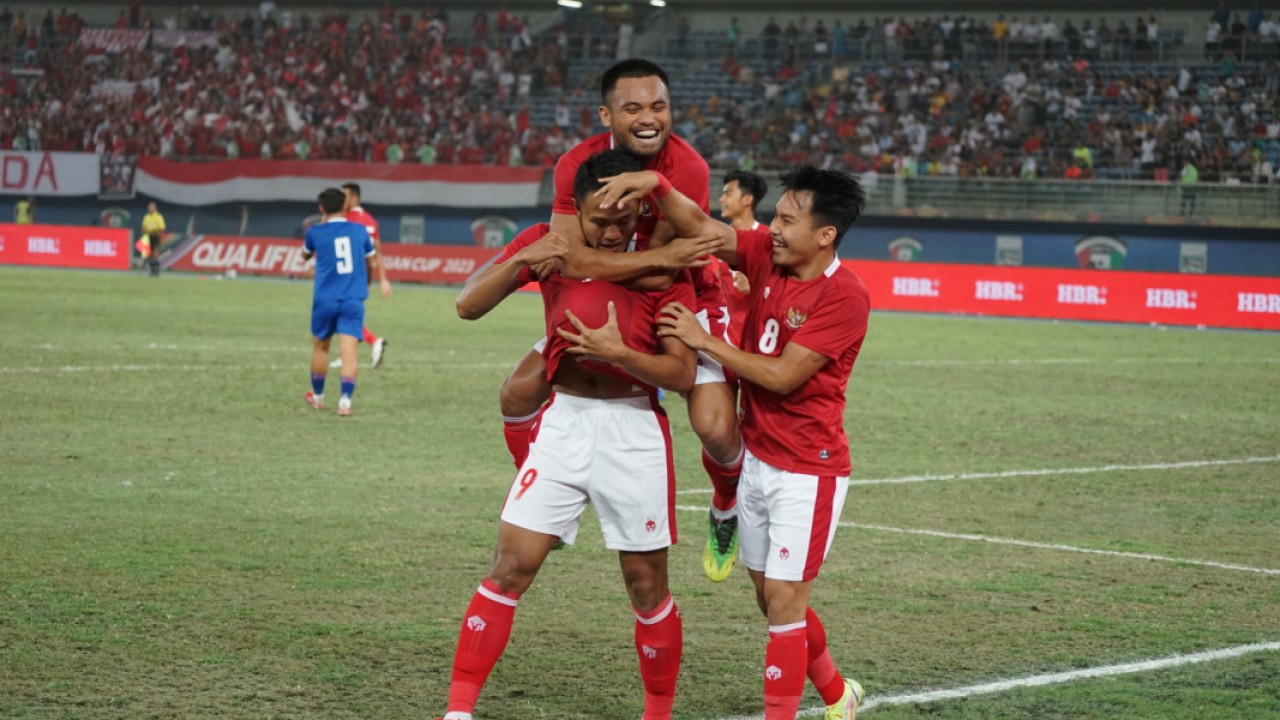 selebrasi Timnas Indonesia