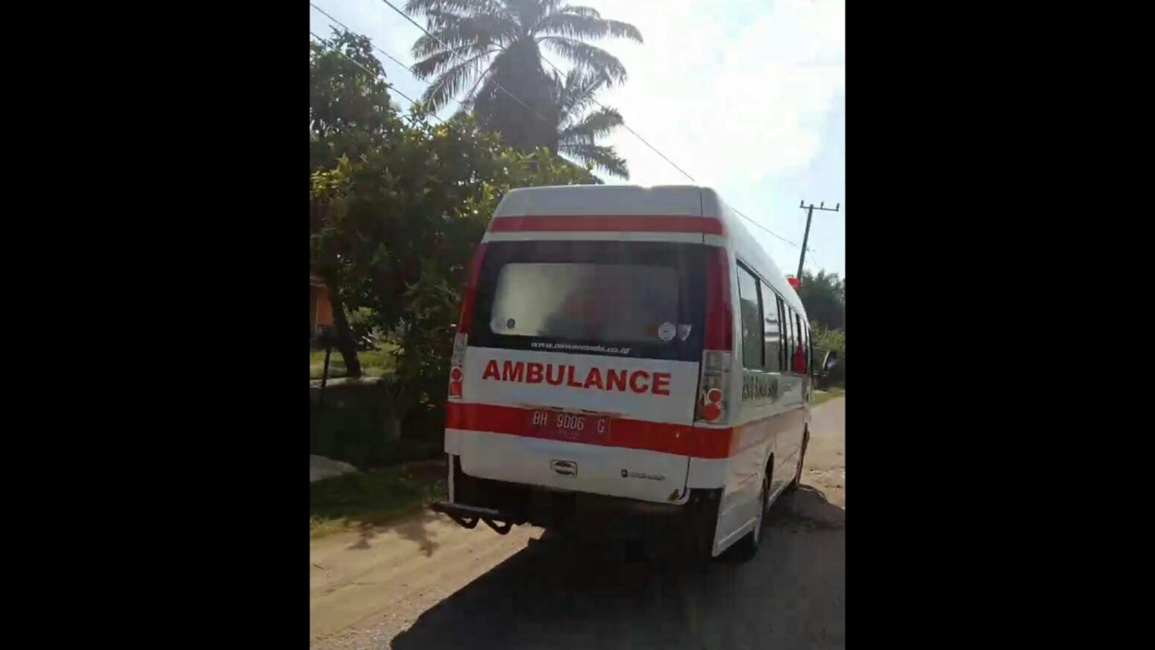 Ambulans yang membawa jenazah Brigadir J. (Net)