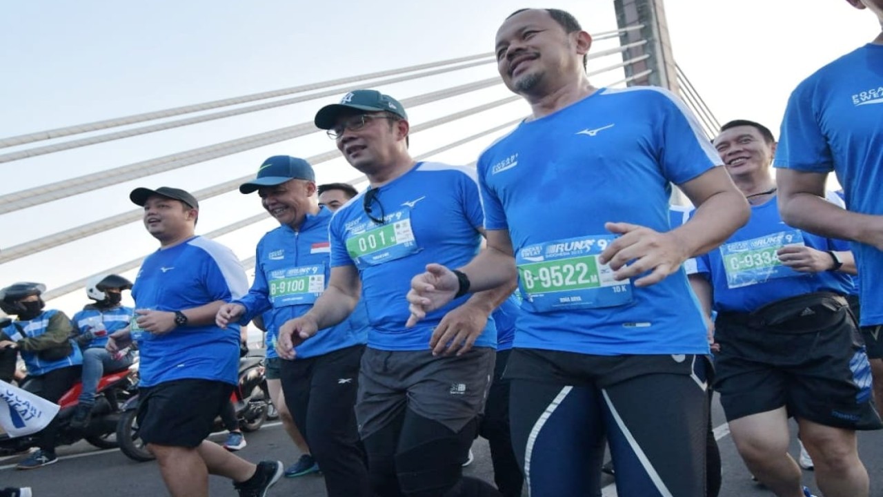 Gubernur Jawa Barat Ridwan Kamil ikut Pocari Sweat Run